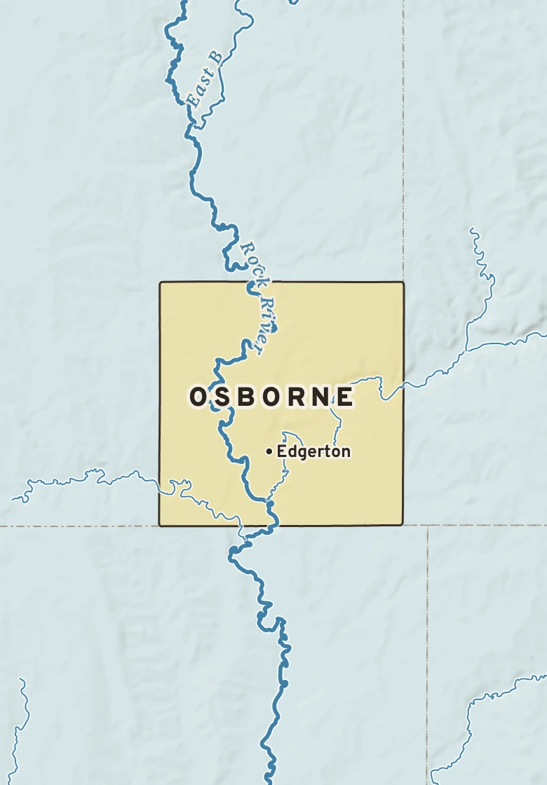 Atlas plate of Osborne, Minnesota.