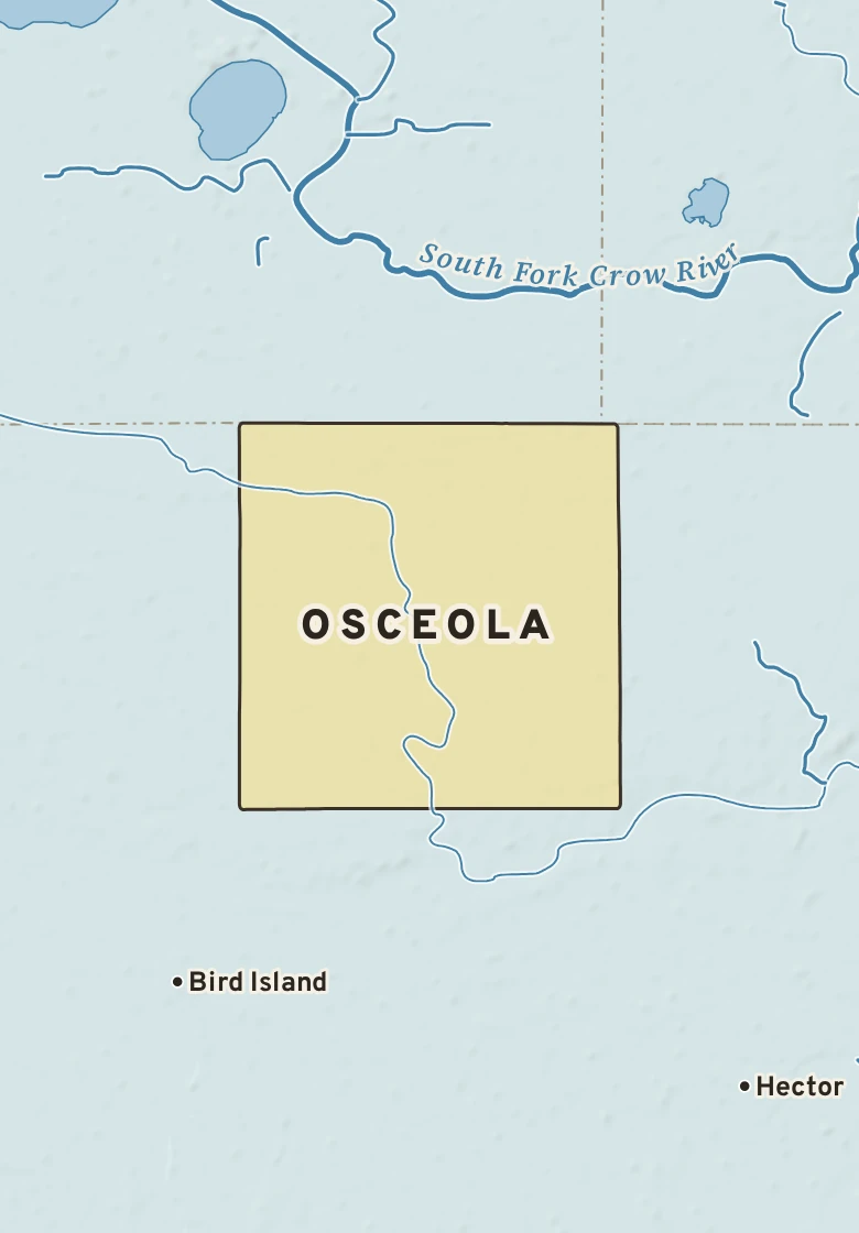 Atlas plate of Osceola, Minnesota.