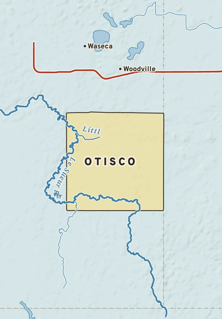 Atlas plate of Otisco, Minnesota.