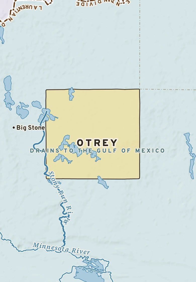 Atlas plate of Otrey, Minnesota.