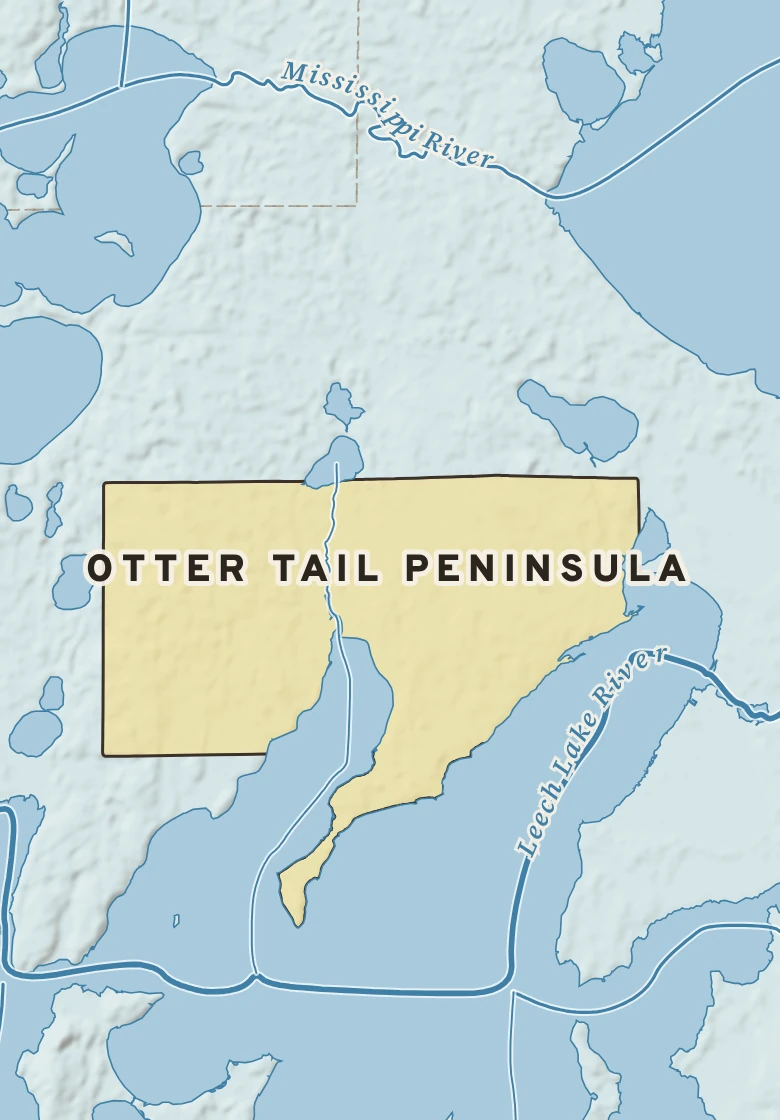 Atlas plate of Otter Tail Peninsula, Minnesota.