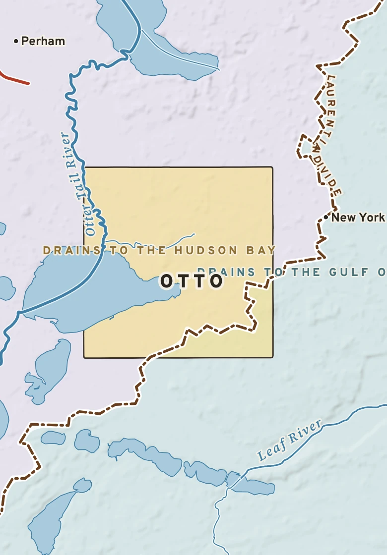 Atlas plate of Otto, Minnesota.
