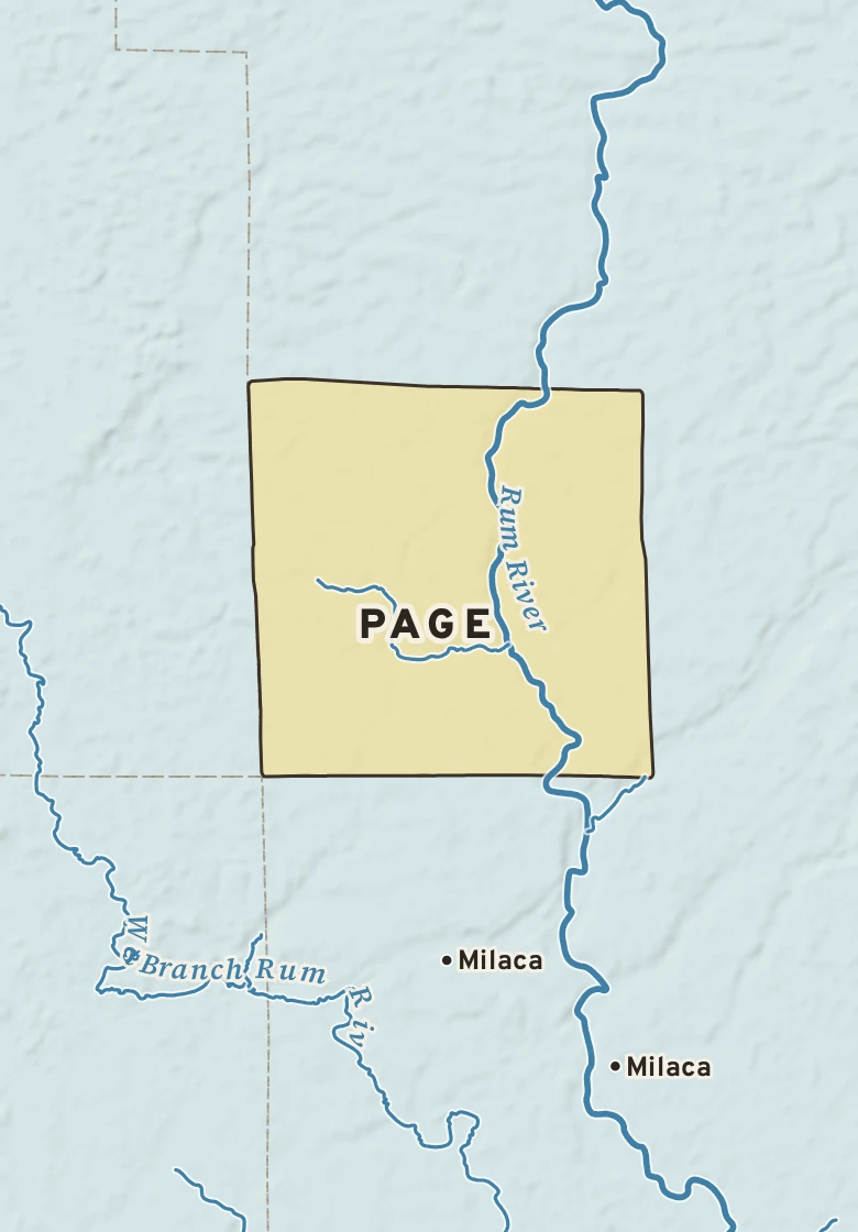 Atlas plate of Page, Minnesota.