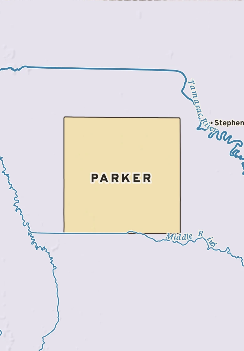 Atlas plate of Parker, Minnesota.