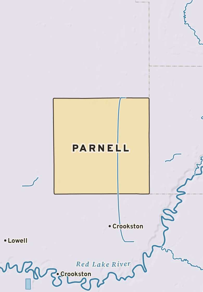 Atlas plate of Parnell, Minnesota.