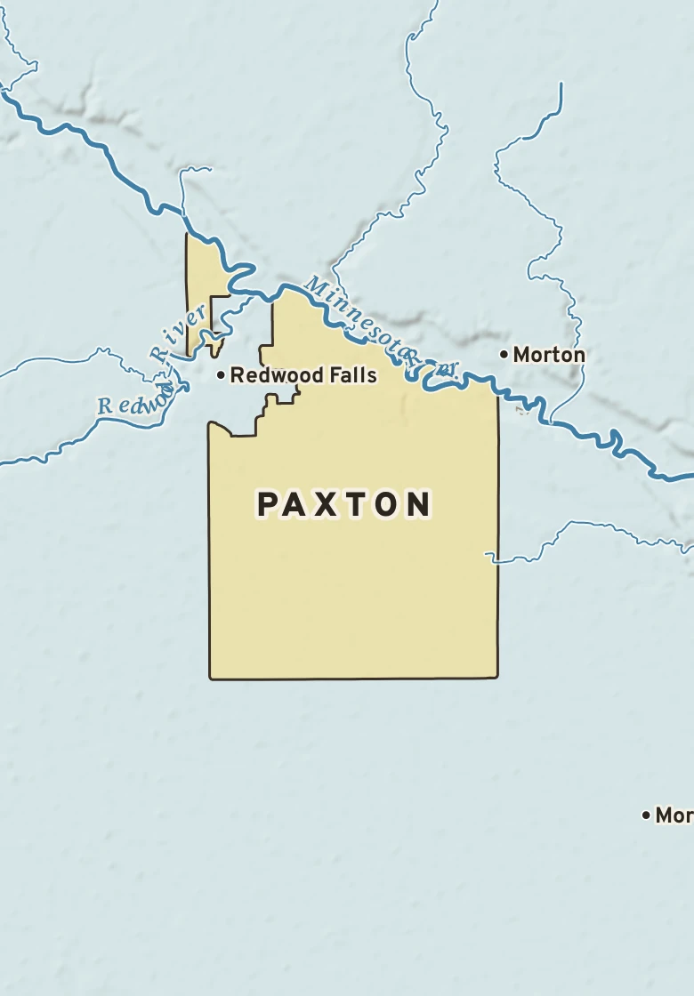 Atlas plate of Paxton, Minnesota.