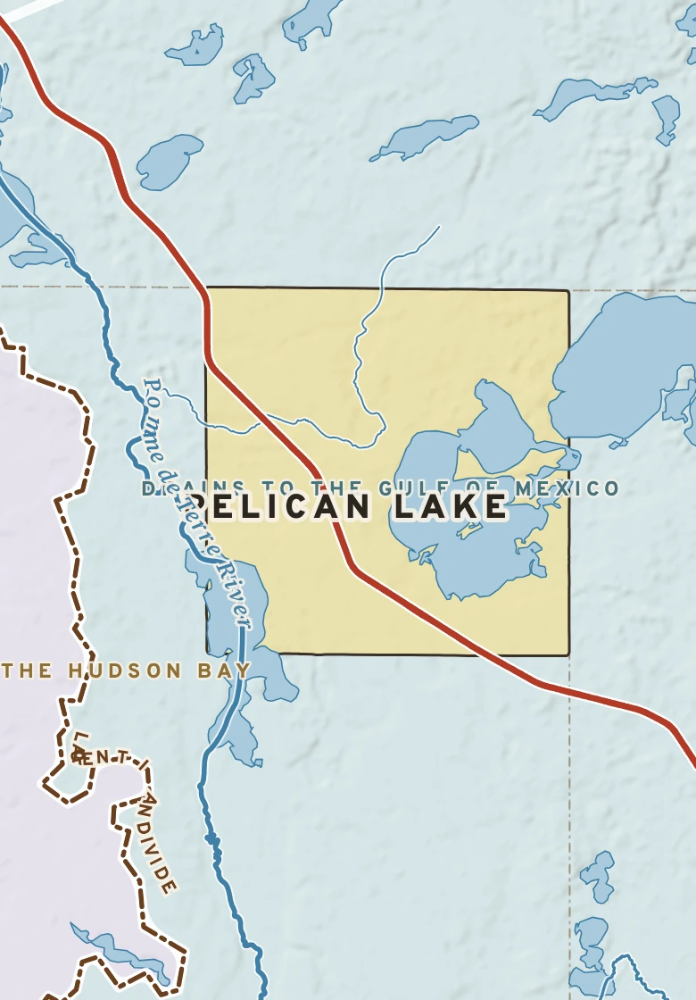 Atlas plate of Pelican Lake, Minnesota.