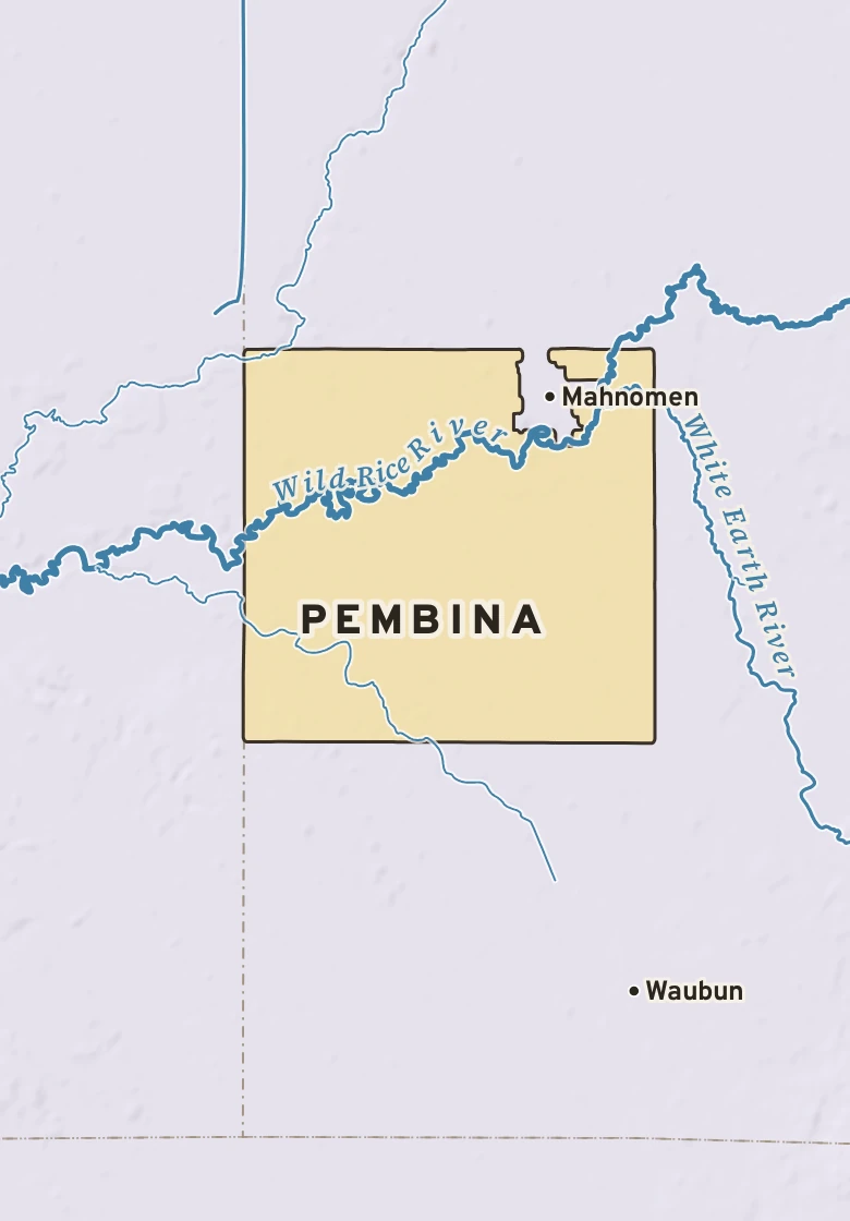 Atlas plate of Pembina, Minnesota.
