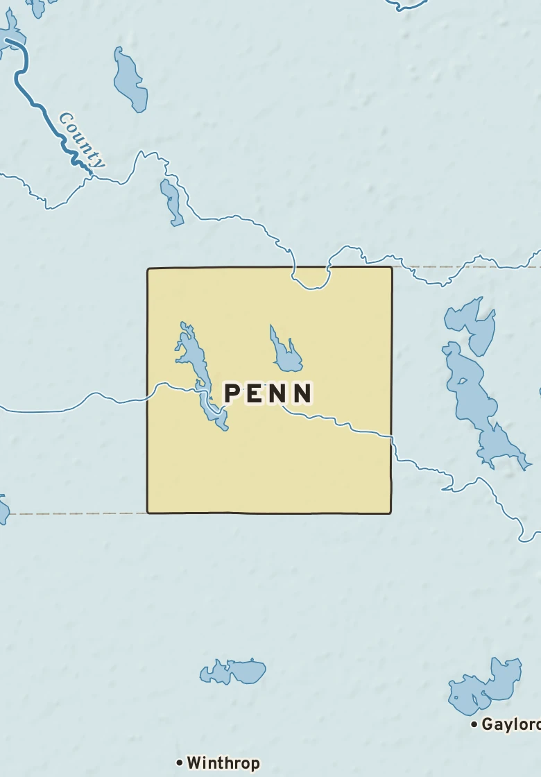 Atlas plate of Penn, Minnesota.