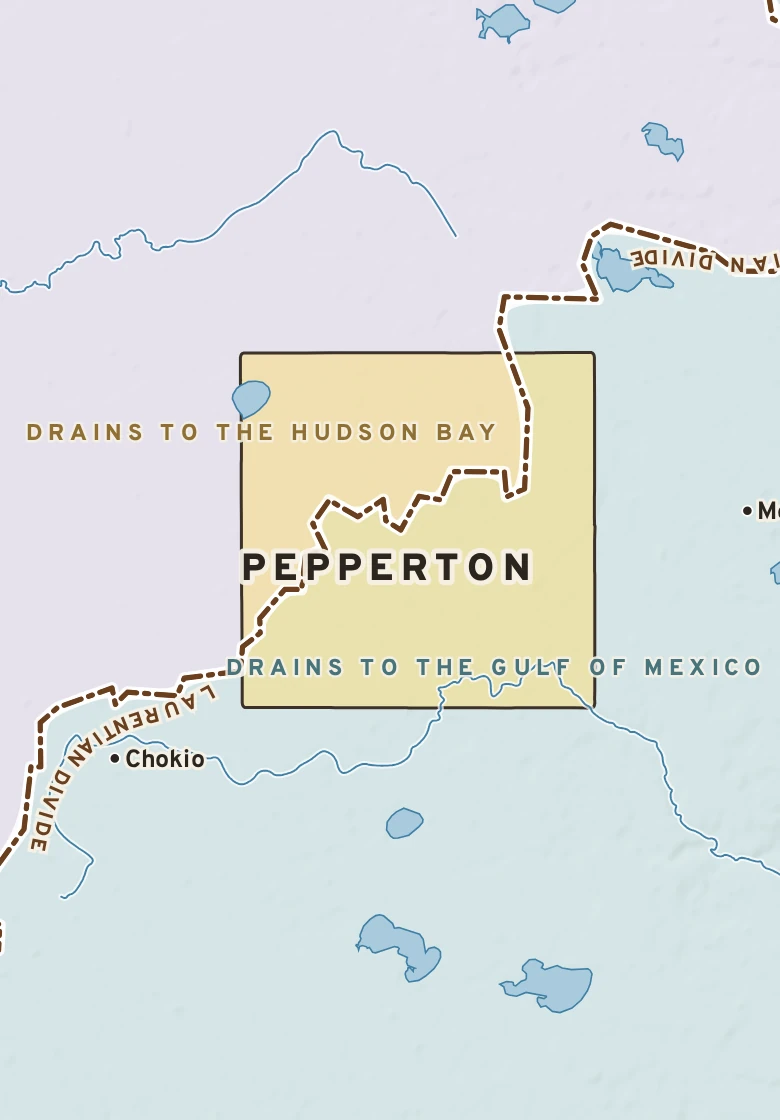 Atlas plate of Pepperton, Minnesota.
