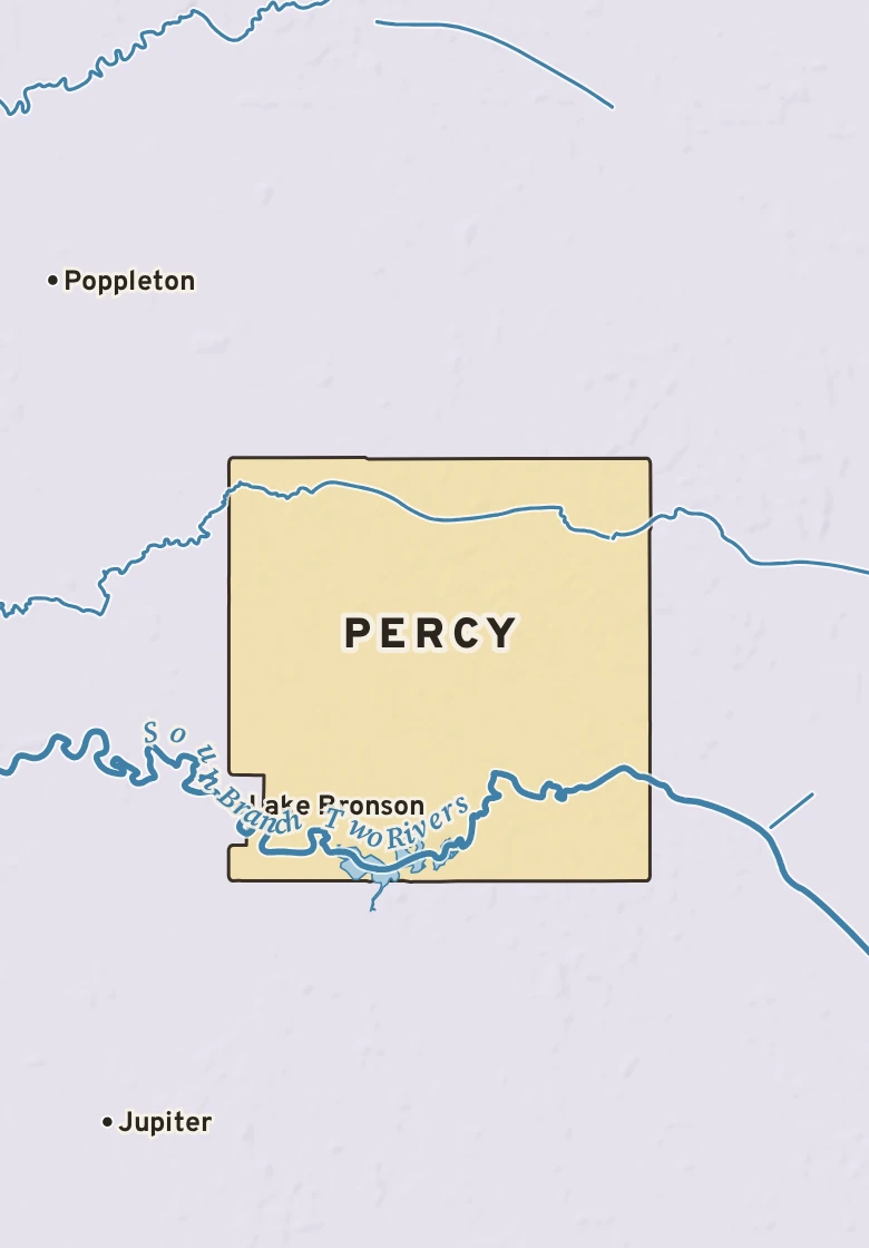 Atlas plate of Percy, Minnesota.