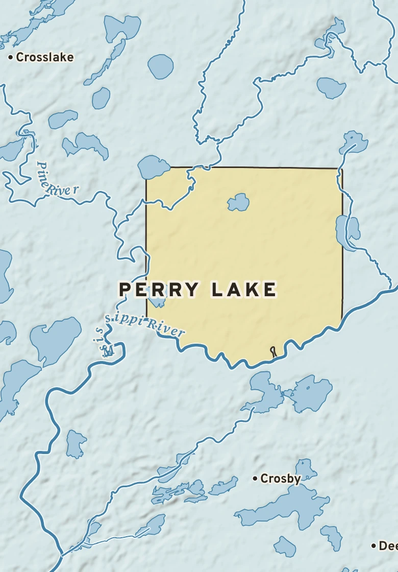 Atlas plate of Perry Lake, Minnesota.