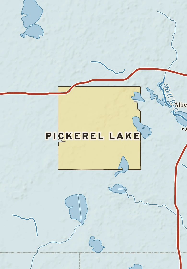 Atlas plate of Pickerel Lake, Minnesota.