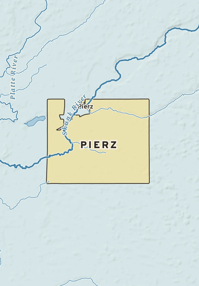 Atlas plate of Pierz, Minnesota.