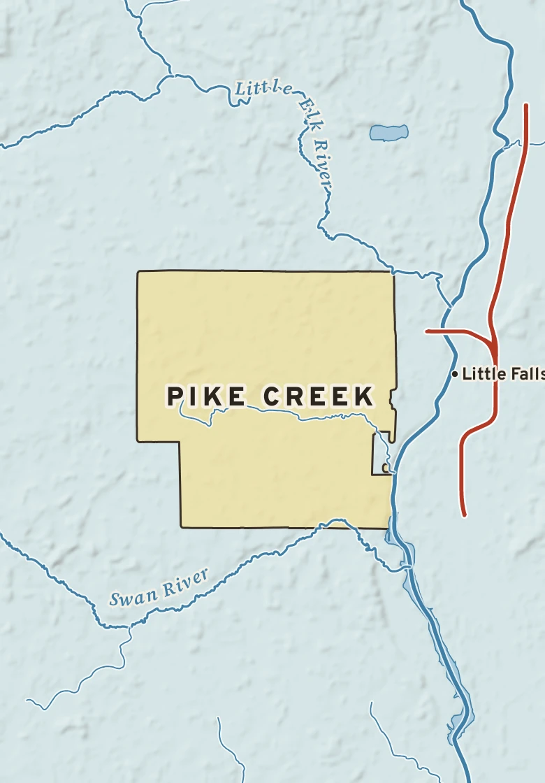 Atlas plate of Pike Creek, Minnesota.