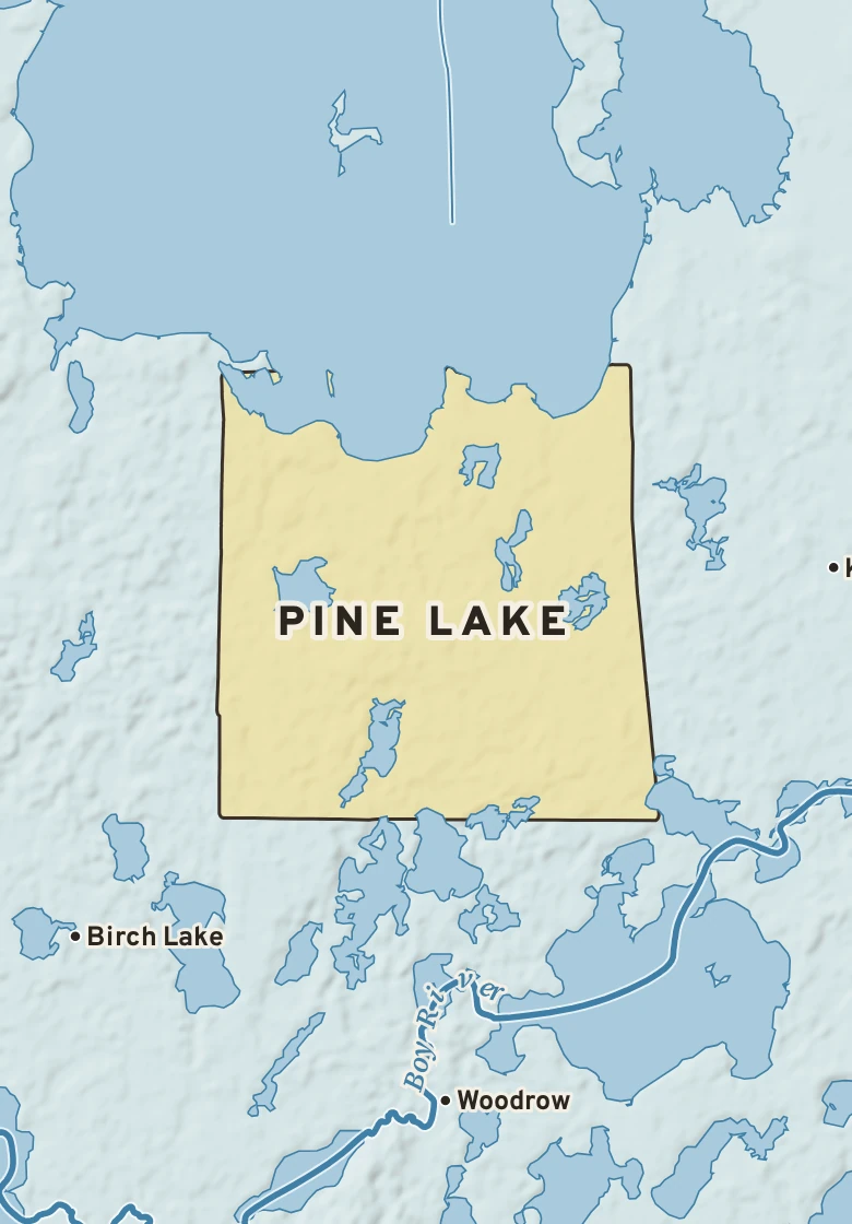Atlas plate of Pine Lake, Minnesota.