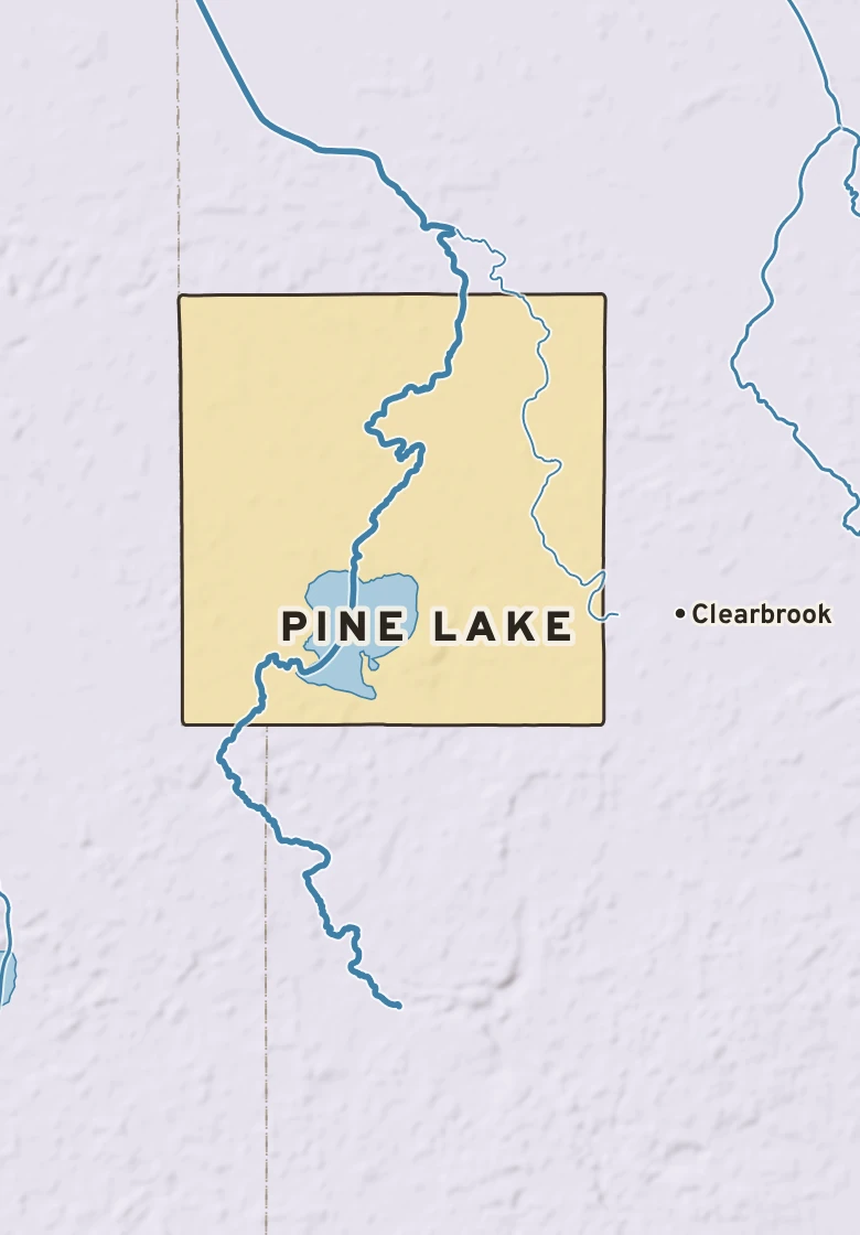 Atlas plate of Pine Lake, Minnesota.