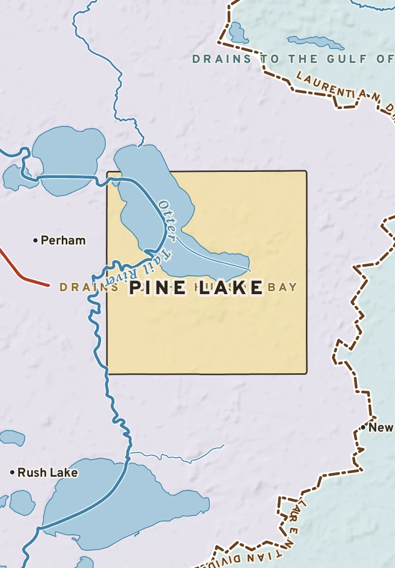 Atlas plate of Pine Lake, Minnesota.