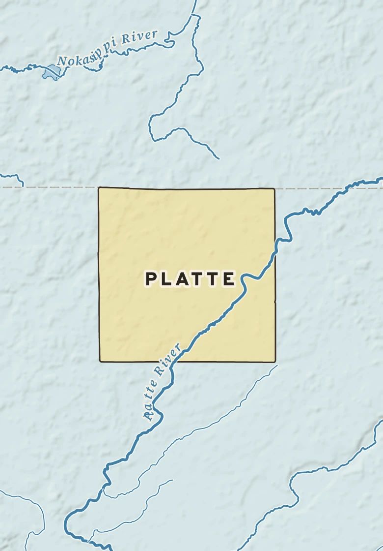 Atlas plate of Platte, Minnesota.