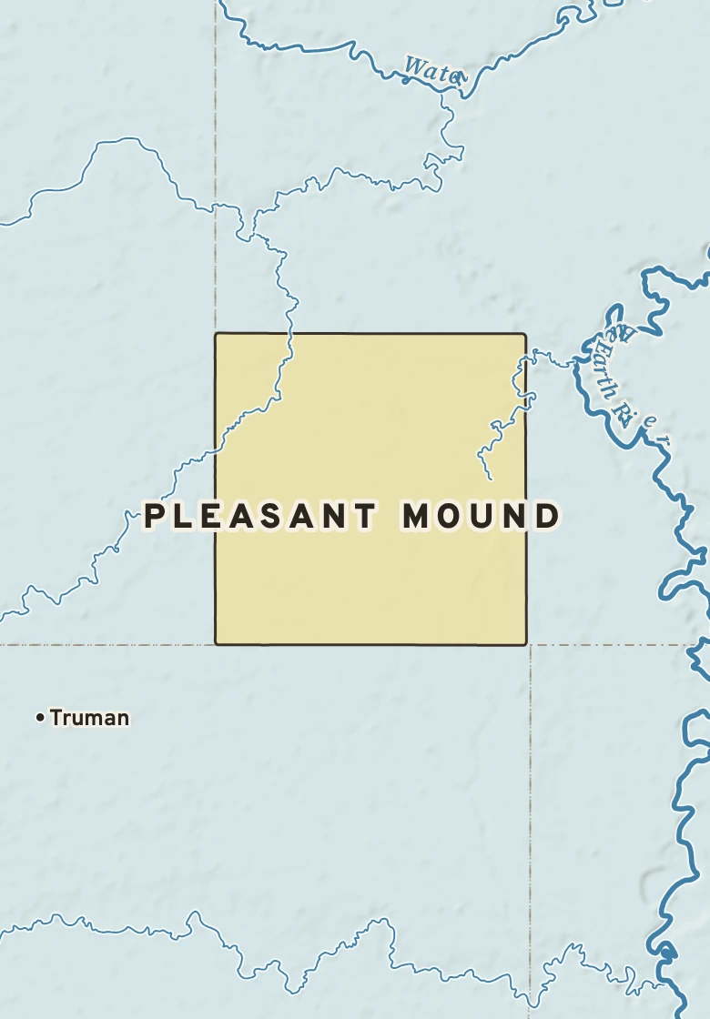 Atlas plate of Pleasant Mound, Minnesota.