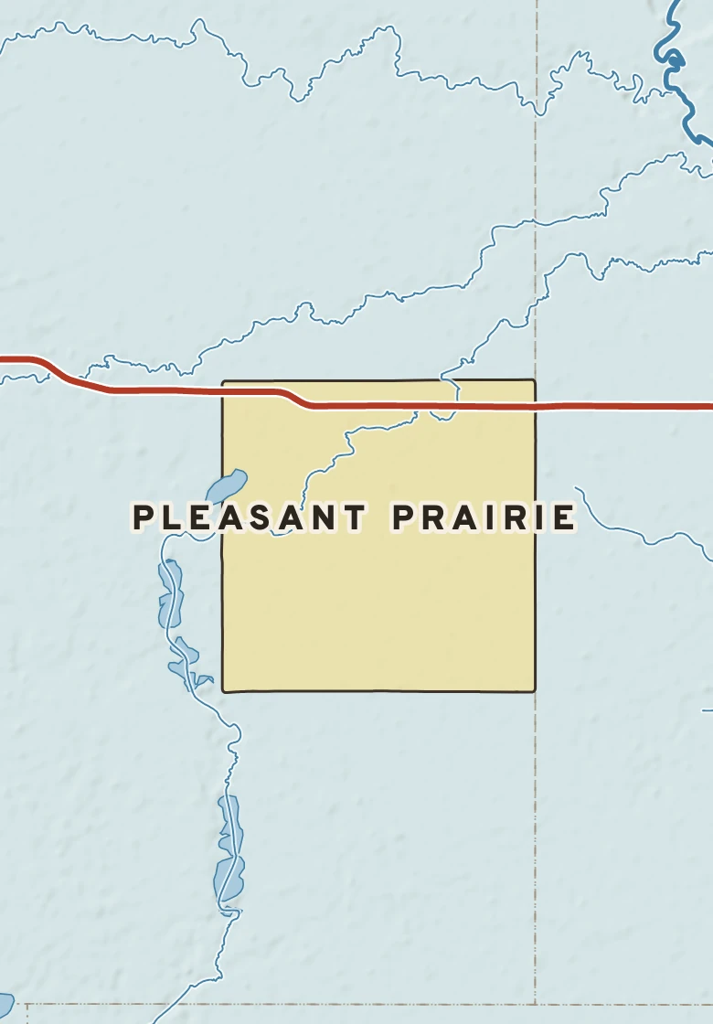 Atlas plate of Pleasant Prairie, Minnesota.