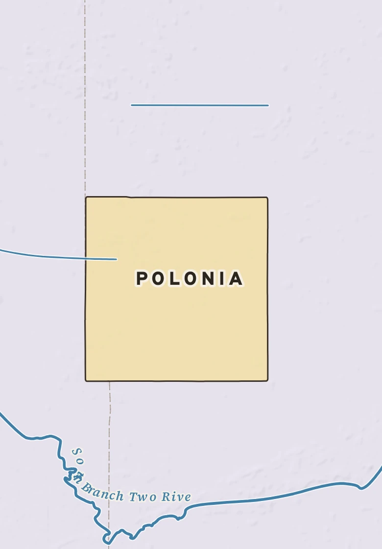 Atlas plate of Polonia, Minnesota.