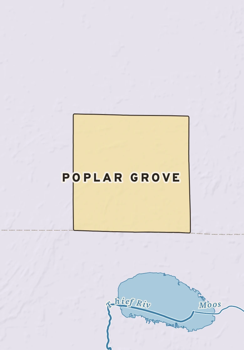 Atlas plate of Poplar Grove, Minnesota.
