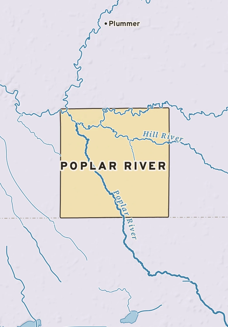 Atlas plate of Poplar River, Minnesota.