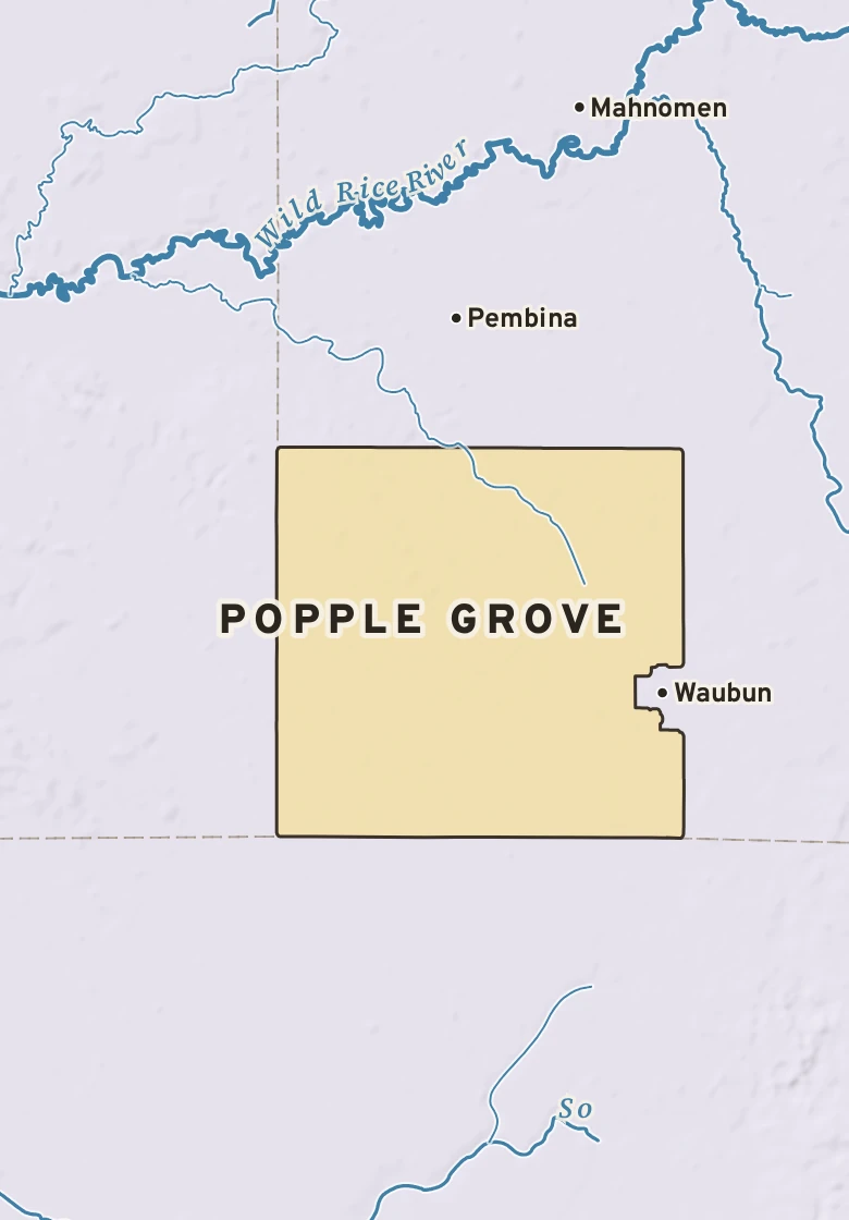 Atlas plate of Popple Grove, Minnesota.
