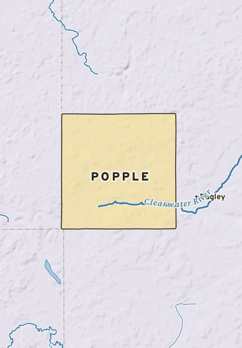 Atlas plate of Popple, Minnesota.