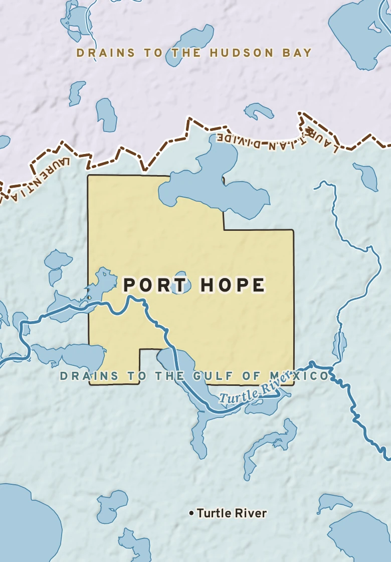 Atlas plate of Port Hope, Minnesota.