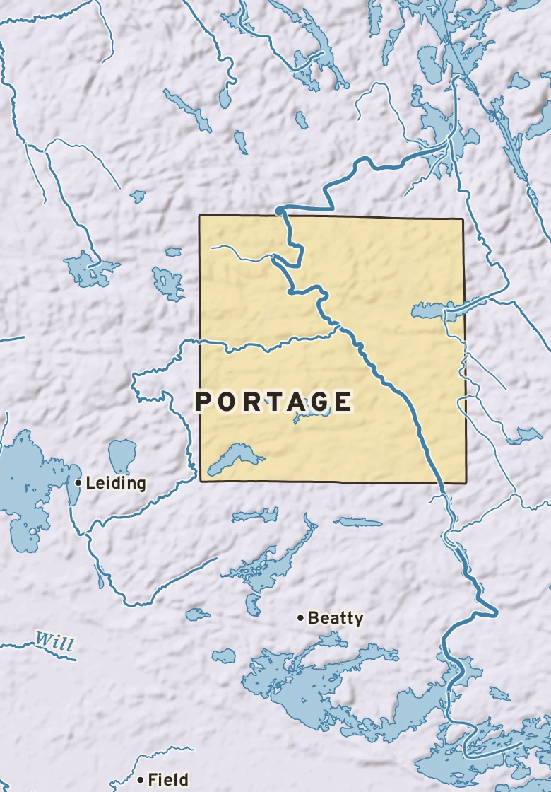 Atlas plate of Portage, Minnesota.