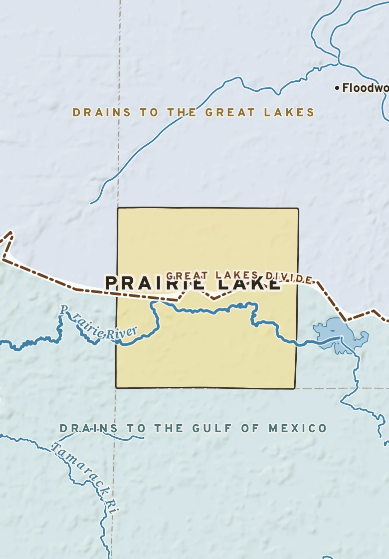 Atlas plate of Prairie Lake, Minnesota.