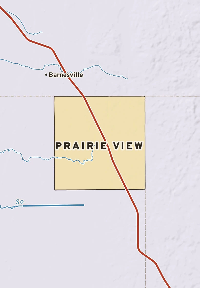 Atlas plate of Prairie View, Minnesota.