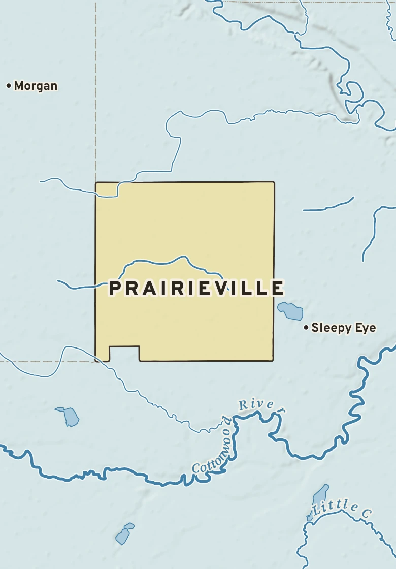 Atlas plate of Prairieville, Minnesota.