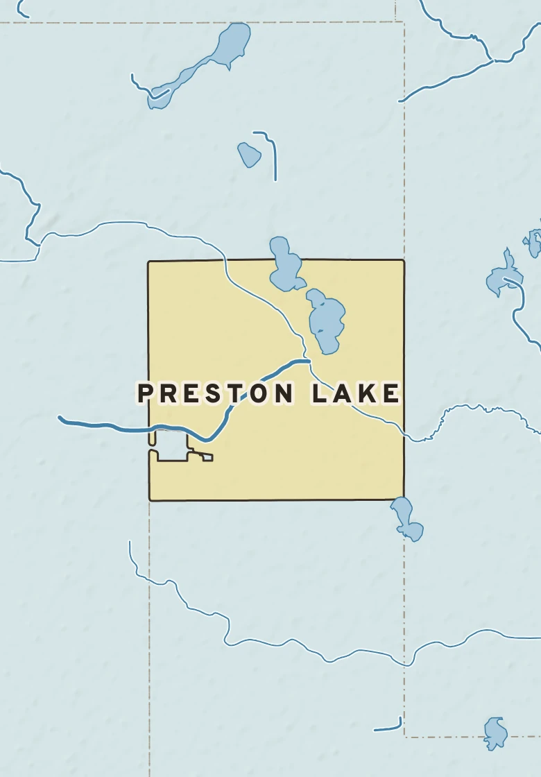 Atlas plate of Preston Lake, Minnesota.