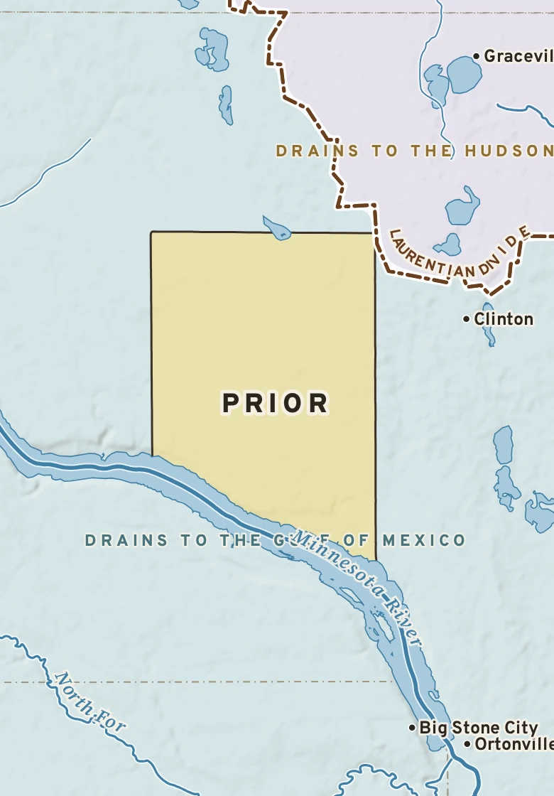 Atlas plate of Prior, Minnesota.