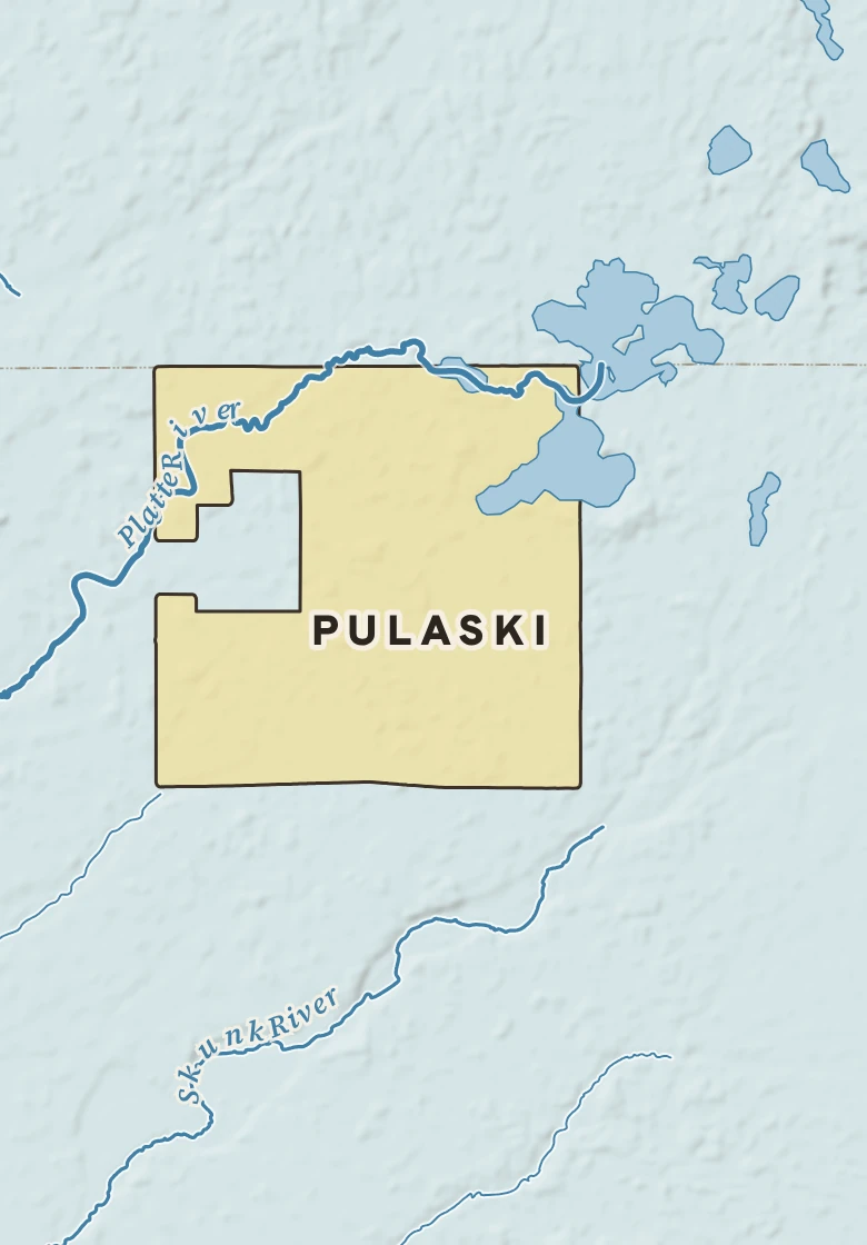 Atlas plate of Pulaski, Minnesota.