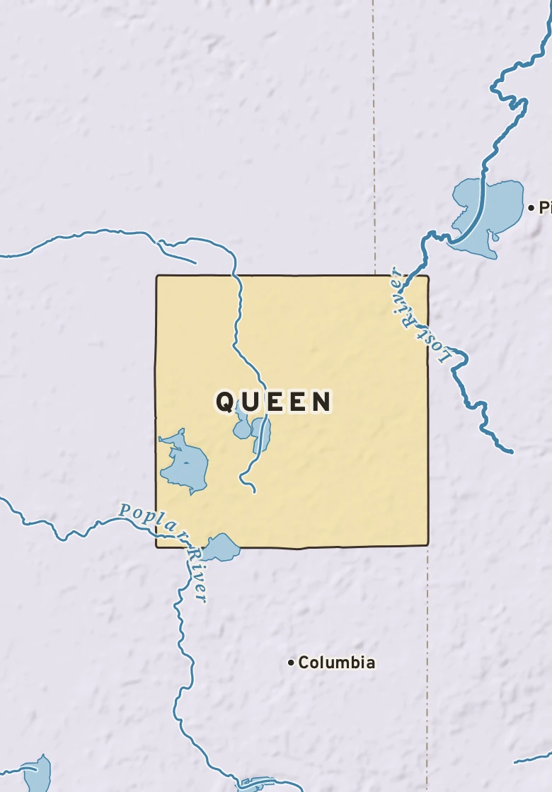 Atlas plate of Queen, Minnesota.