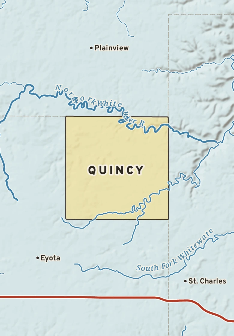 Atlas plate of Quincy, Minnesota.