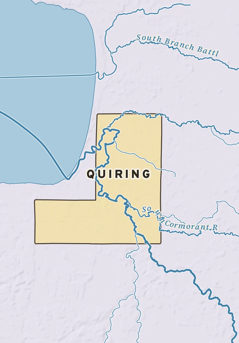 Atlas plate of Quiring, Minnesota.