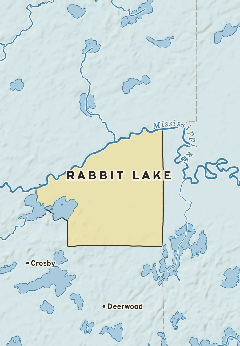 Atlas plate of Rabbit Lake, Minnesota.