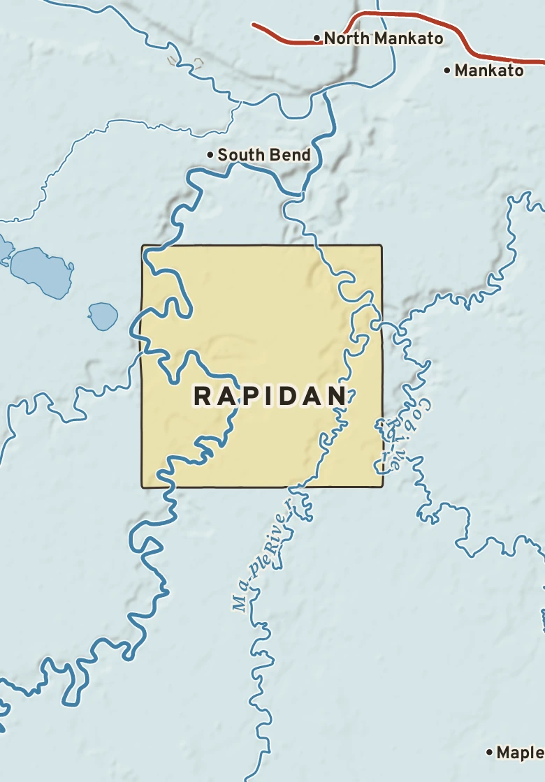 Atlas plate of Rapidan, Minnesota.