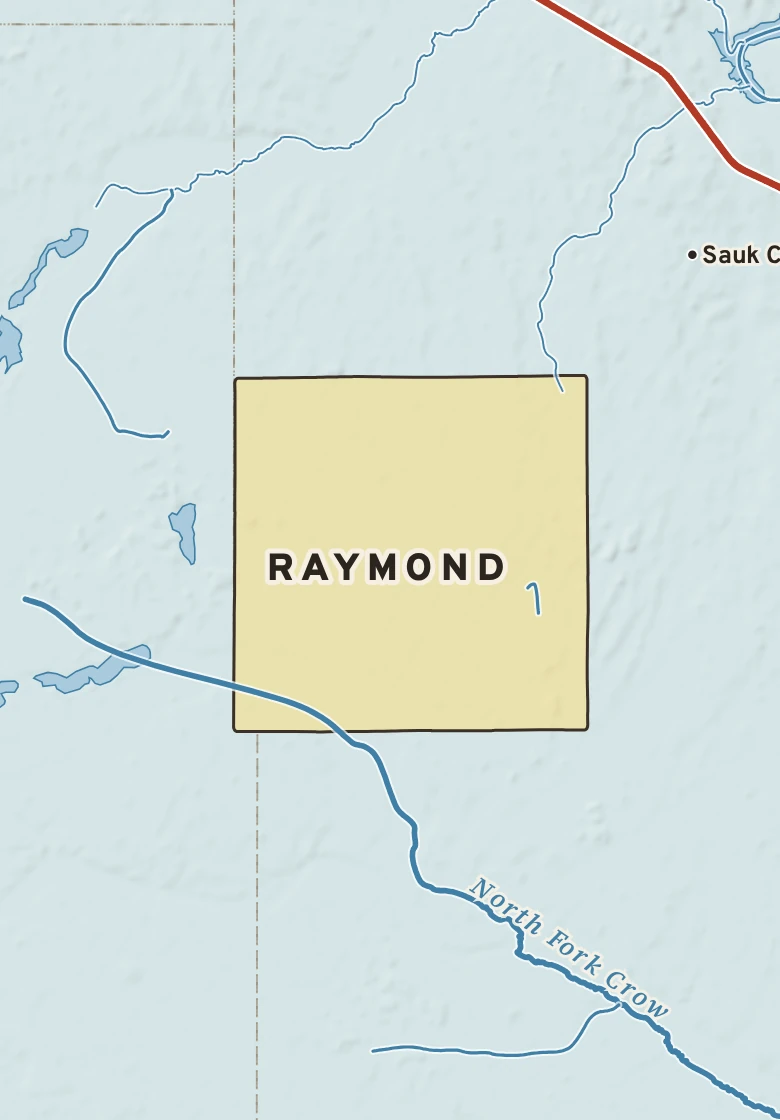Atlas plate of Raymond, Minnesota.