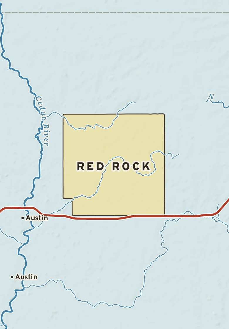 Atlas plate of Red Rock, Minnesota.