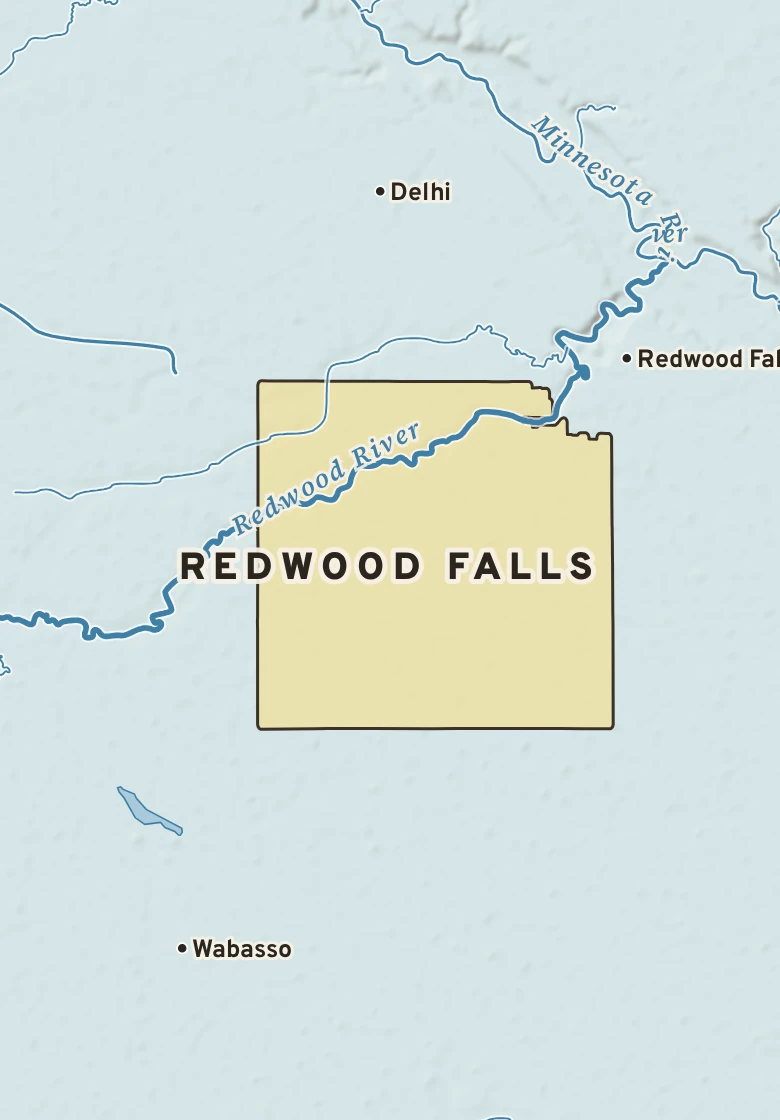 Atlas plate of Redwood Falls, Minnesota.