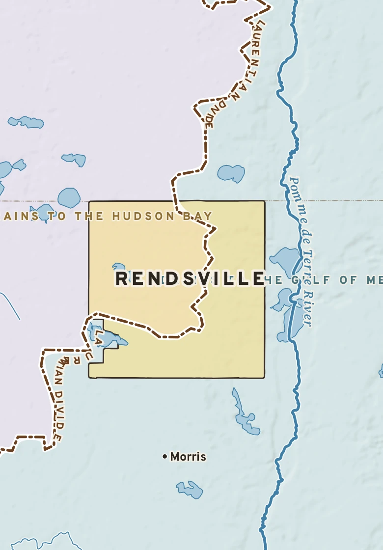 Atlas plate of Rendsville, Minnesota.