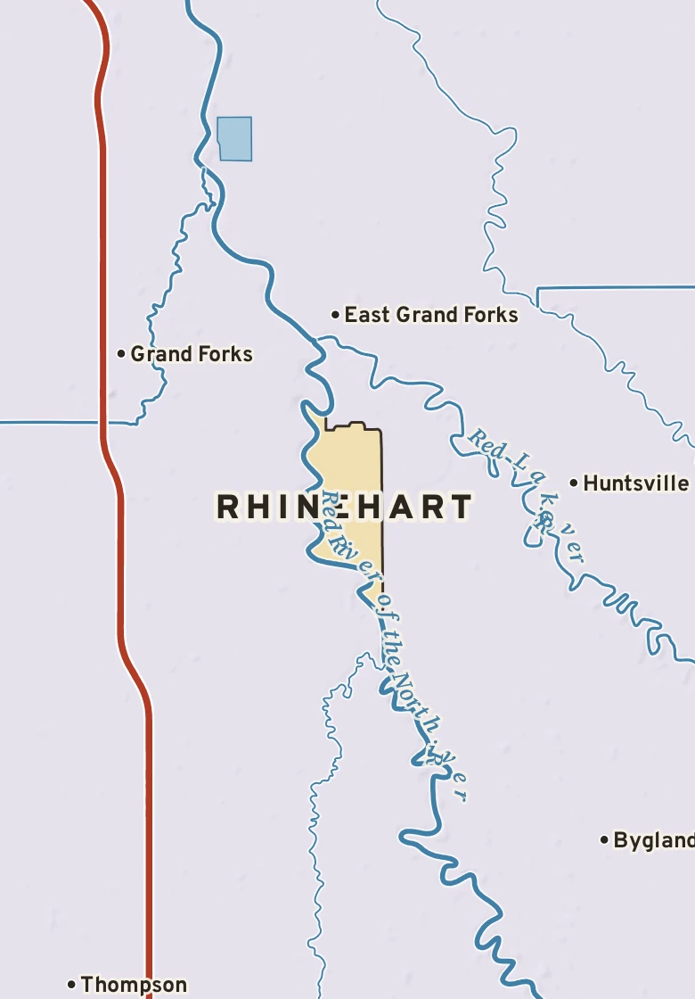 Atlas plate of Rhinehart, Minnesota.
