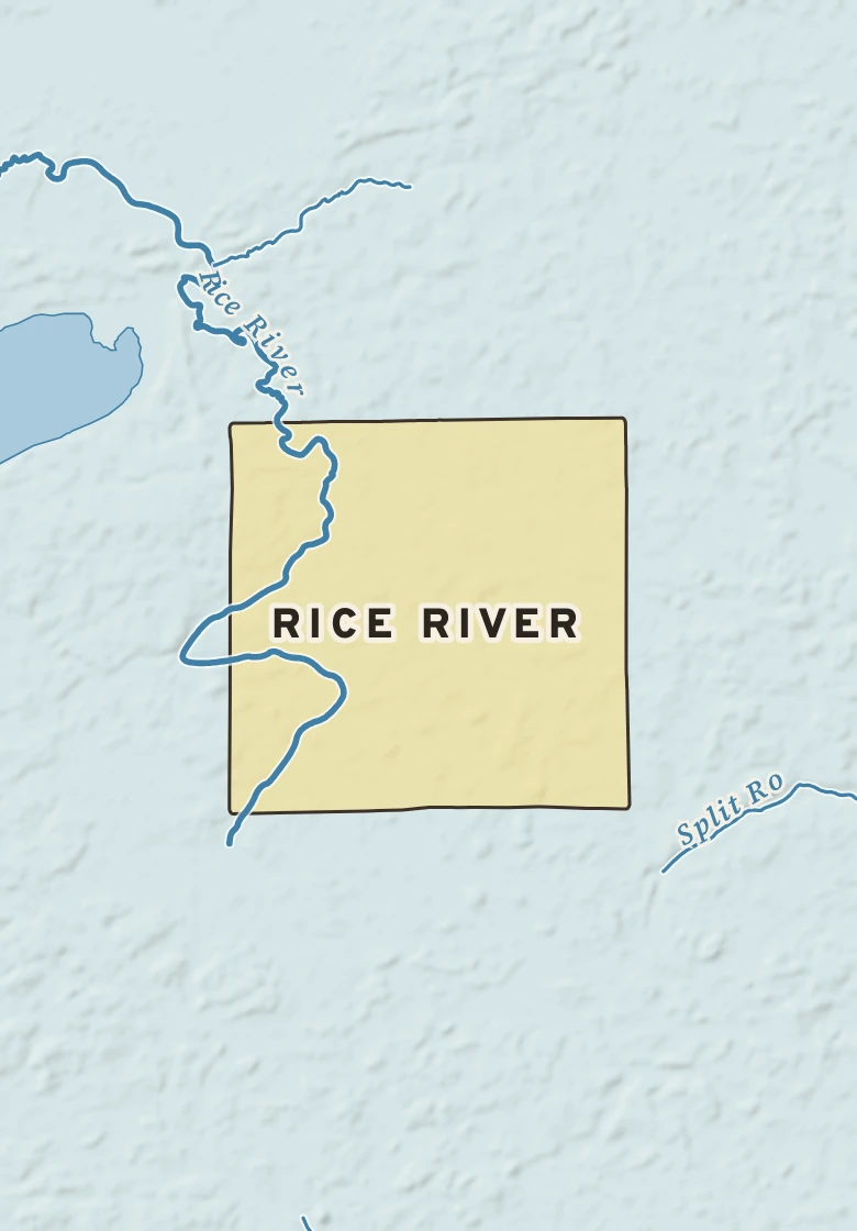 Atlas plate of Rice River, Minnesota.