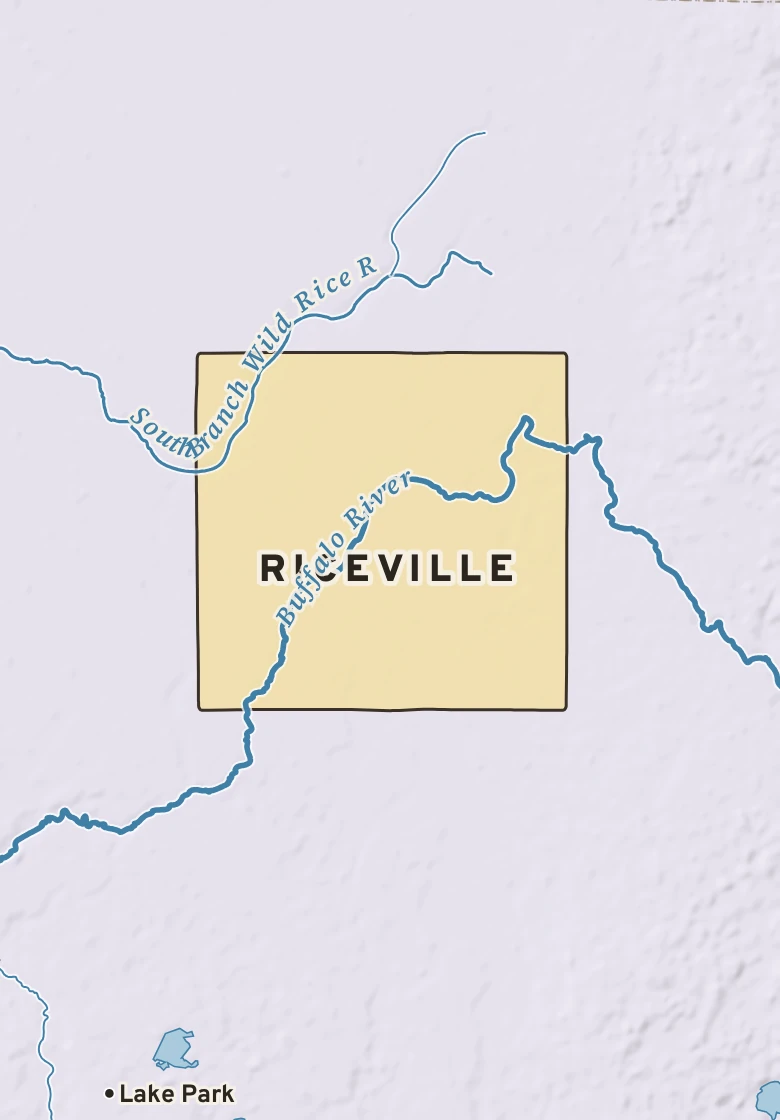 Atlas plate of Riceville, Minnesota.